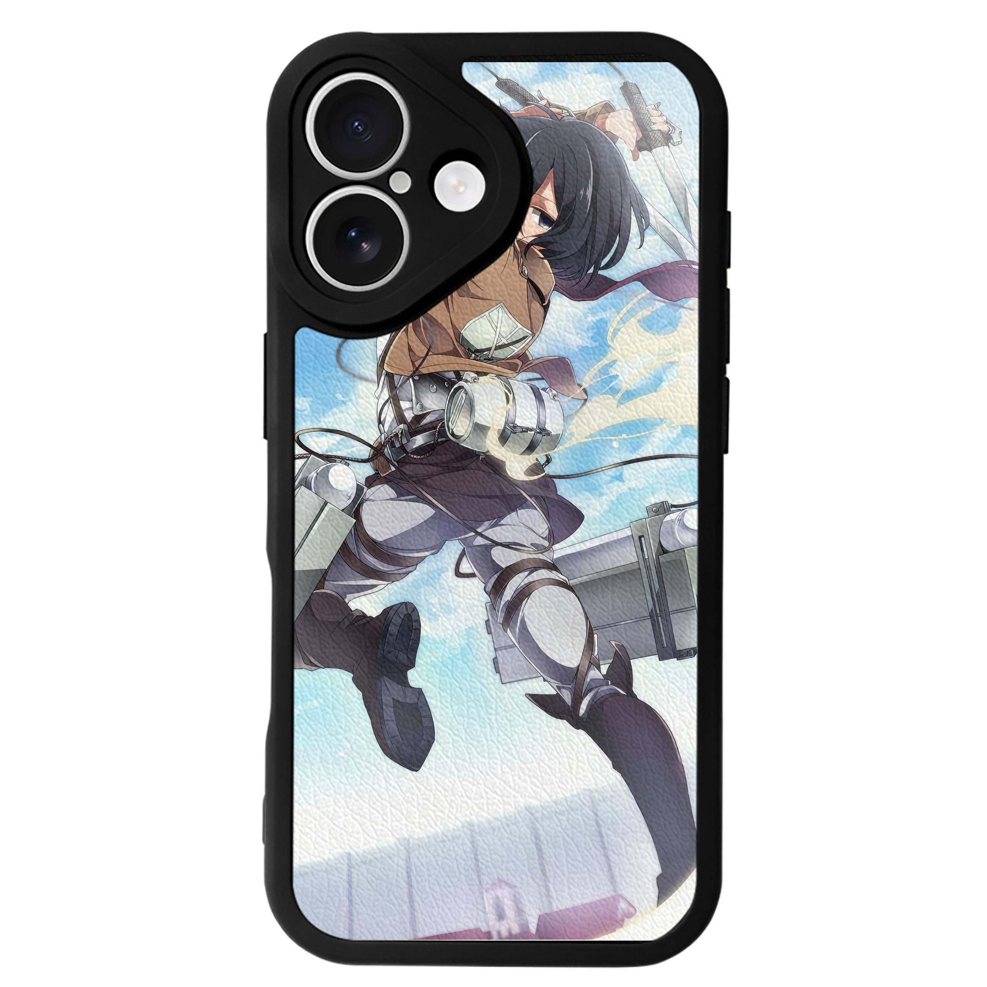 （画像用） 進撃の巨人 Attack on Titan 【iPhone 16シリーズ対応】シリコンスマホケース（レザー調） 材質：シリコン